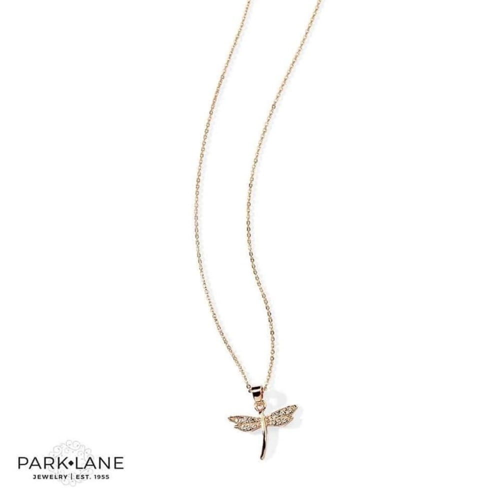 BNIB Park Lane *RETIRED* Illuminate  rose Gold Dragonfly Pendant Necklace